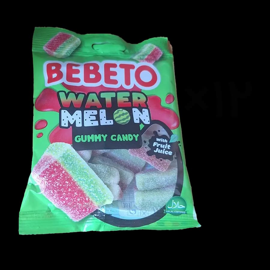 پاستیل ببتو طعم هندوانه 80 گرمی (Watermelon) بسته 12 عددی — تصویر ۲