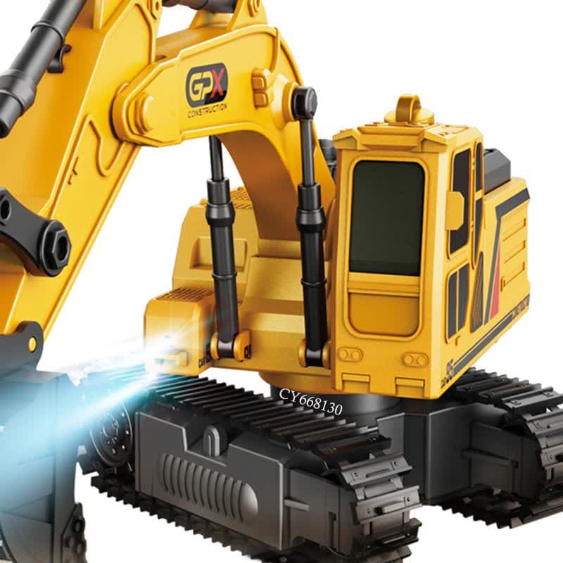 ماشین بازی کنترلی ناب سل مدل بیل مکانیکی دودزا شارژی چراغدار SPRAY BUILDER CONSTRUCTION — تصویر ۲