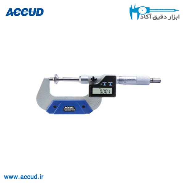 میکرومتر دیجیتال دیسکی 125-100 میلی متر Accud (اکود با گارانتی شرکتی) مدل 332-005-01