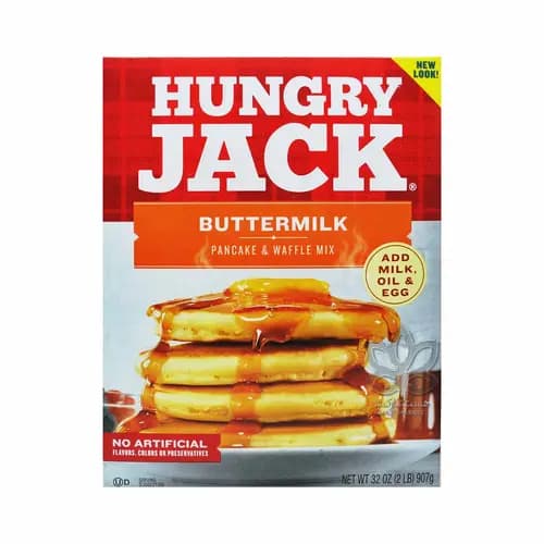 پودر پنکیک هانگری جک شیره و کره 900 گرم – HUNGRY JACK