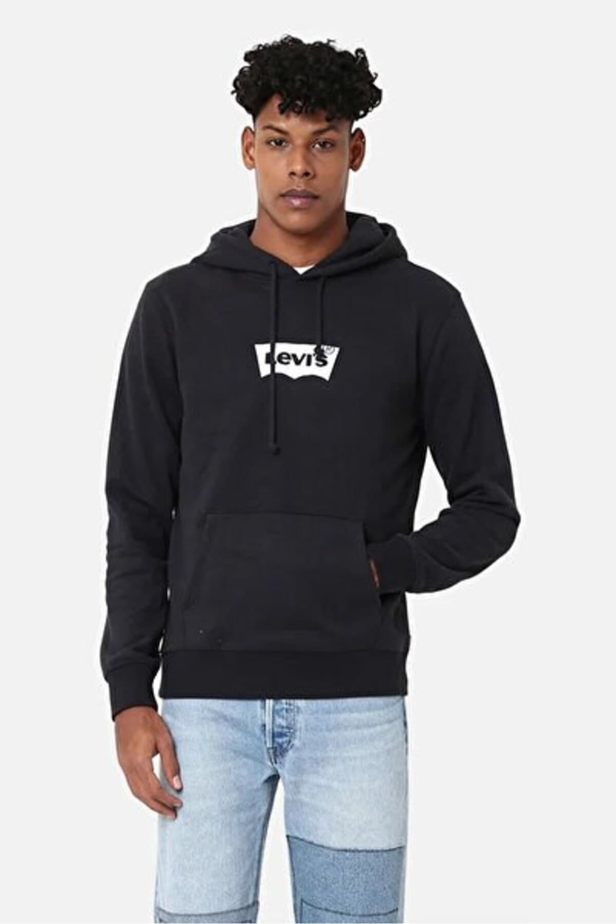 سویشرت لیوایز مردانه پارچه مشکی راسته Regular/رگولار Regular/رگولار Daily/روزانه | Levi’s A2410-0013 TR