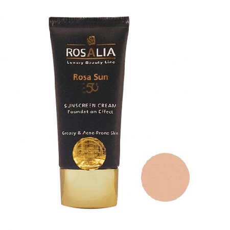 کرم ضد آفتاب SPF 50 رزاسان پوست خشک رزالیا بژ طبیعی