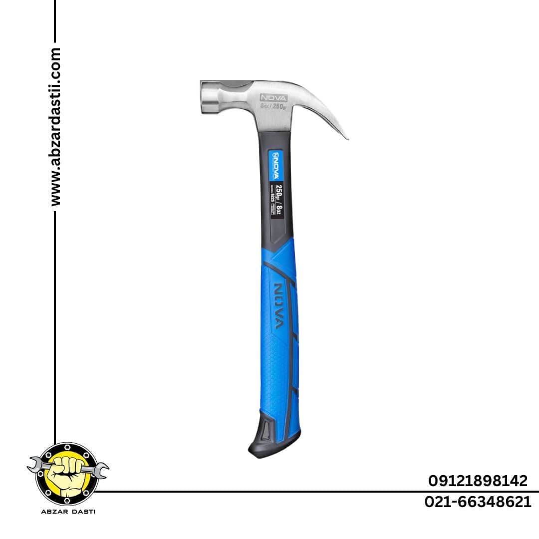 چکش دو شاخ نووا (دسته فایبرگلاس)