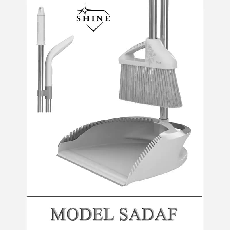 ست جارو خاک انداز مدل شاین شانه دار 3392