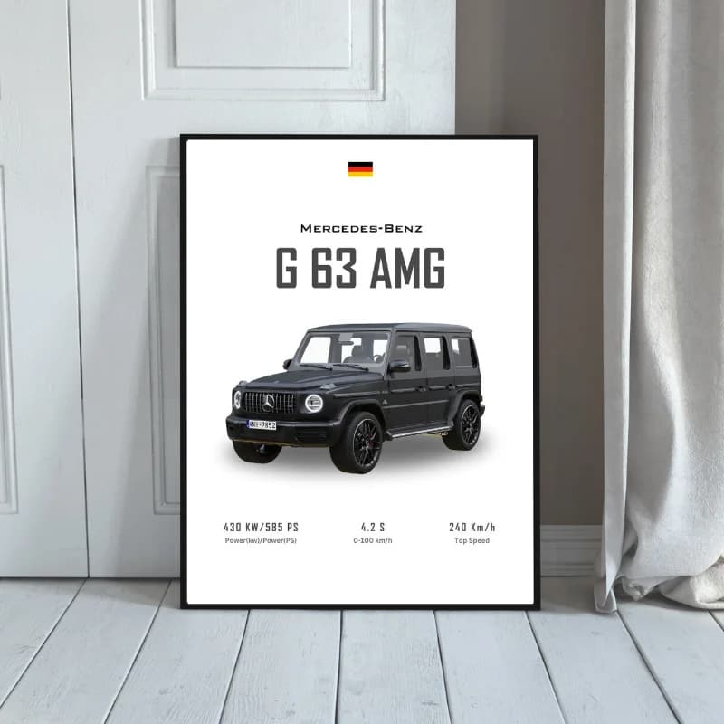 تابلو دکوراتیو ماشین طرح بنز G63 AMG — تصویر ۳
