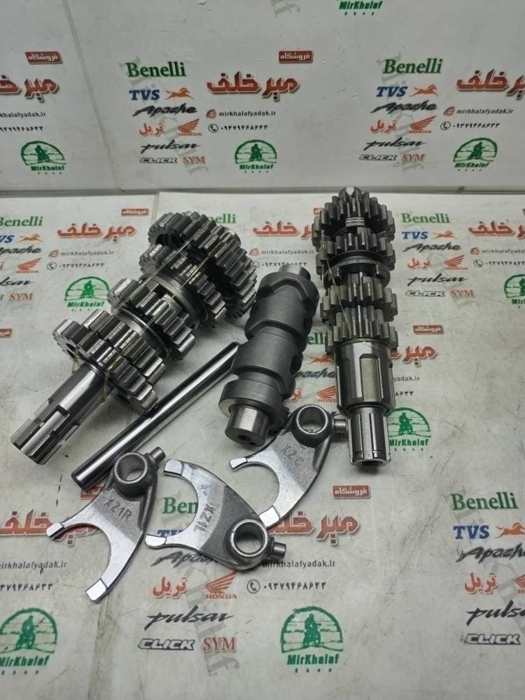 گیربکس کامل موتور هوندا و تریل 5 دنده درشت (کامل)