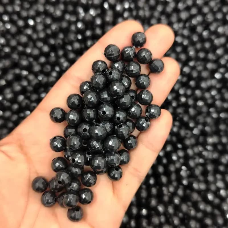 مهره رنگی ایرانی مشکی کامپیوتری سایز 8میل(100گرمی) — تصویر ۲