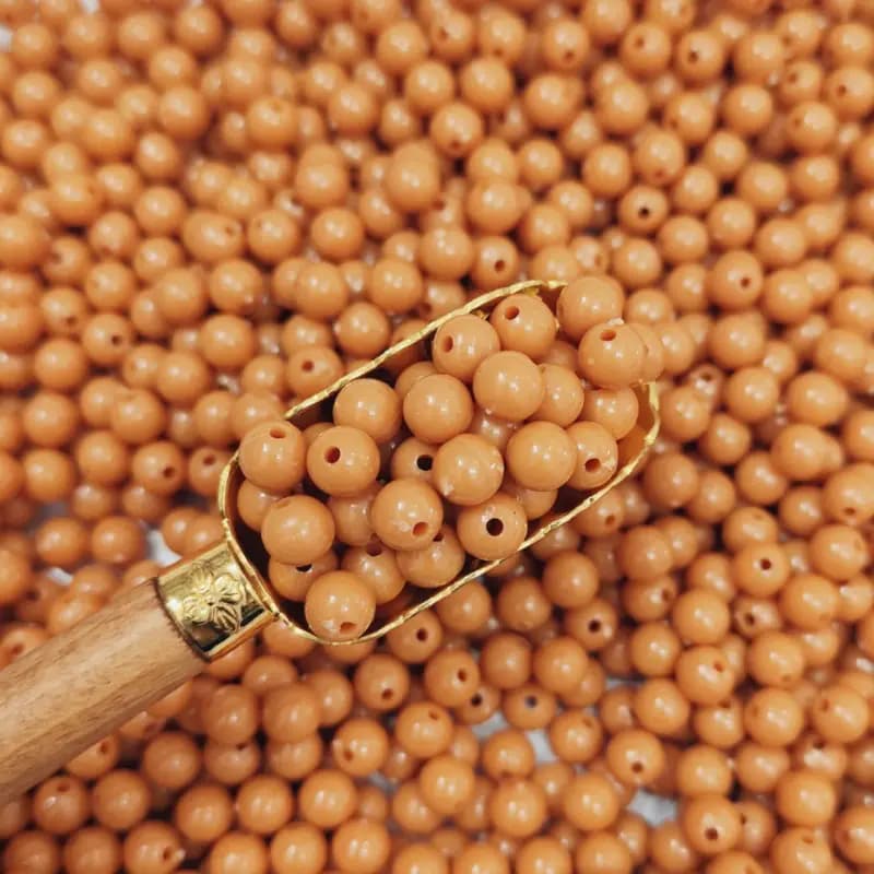 مهره رنگی ایرانی عسلی پررنگ سایز 8میل(100گرمی)