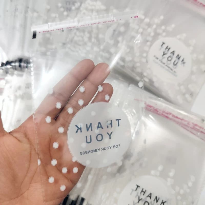سلفون طرح Thank you سایز 13 در 10(100گرم) — تصویر ۲