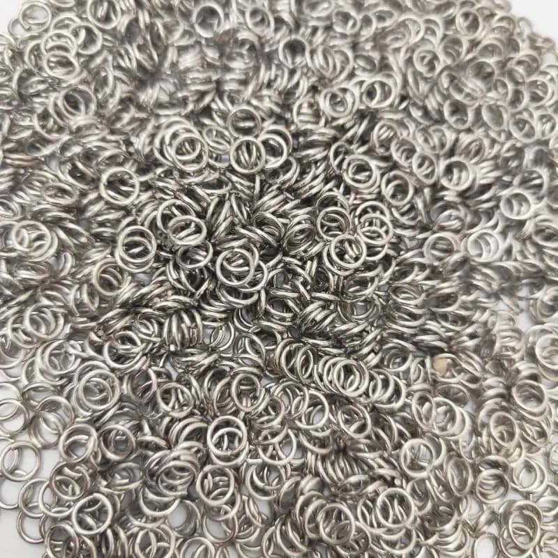 حلقه رابط نقره ای(حلقه اتصال) 9میل خیلی ضخیم مناسب جاکلیدی (20گرم) عمده و جزئی — تصویر ۳