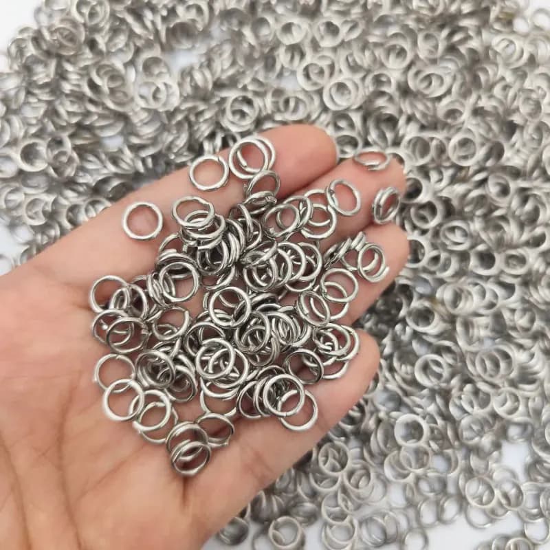 حلقه رابط نقره ای(حلقه اتصال) 9میل خیلی ضخیم مناسب جاکلیدی (20گرم) عمده و جزئی