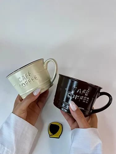 ماگ سرامیکی روستیک CAFE COFFEE — تصویر ۶
