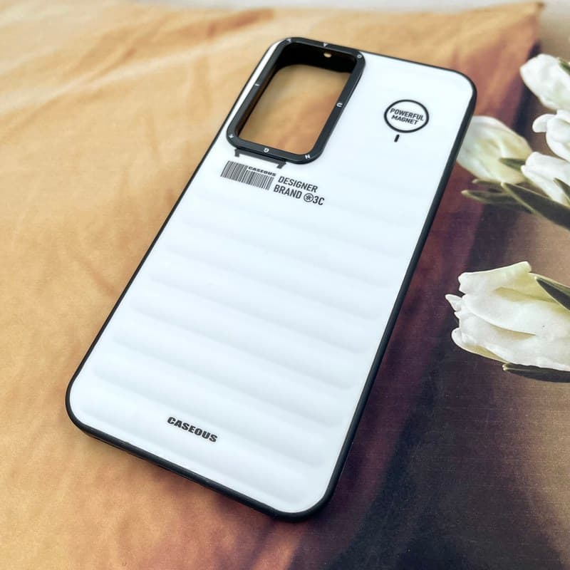 قاب گوشی Galaxy A35 سامسونگ Core Lines طرح یانگ کیت ضد ضربه محافظ لنز برجسته سفید کد 850031 — تصویر ۲