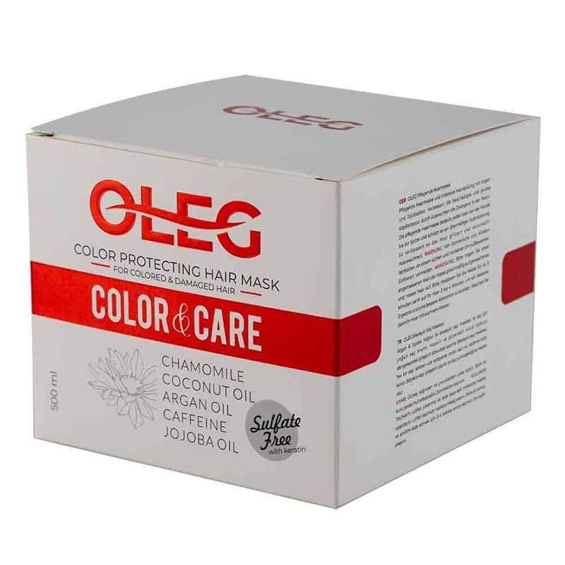 ماسک مو فری سولفات اولگ مدل Color & Care مخصوص موهای رنگ شده حجم 500 میلی لیتر — تصویر ۴