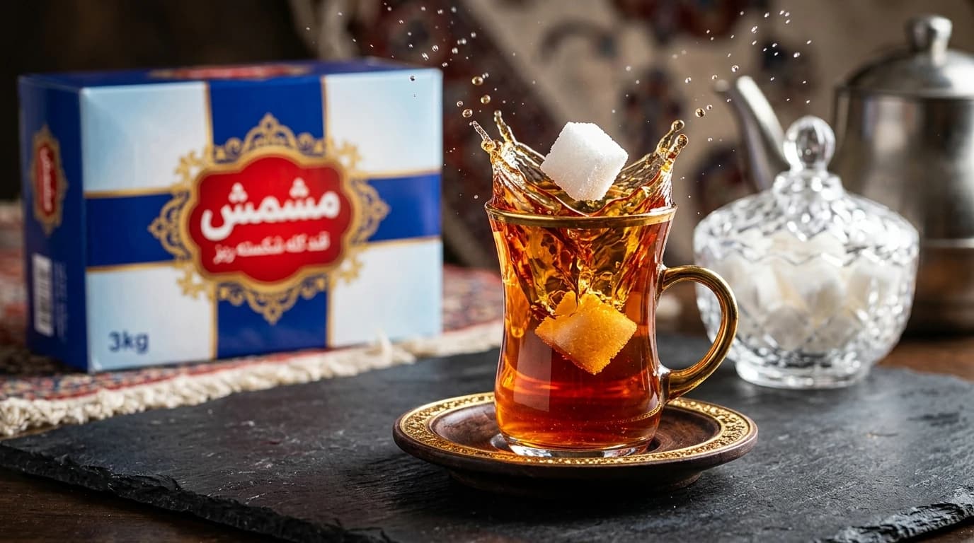 قند شکسته ریز مشمش (کارتن ۳ کیلوگرمی) — تصویر ۳