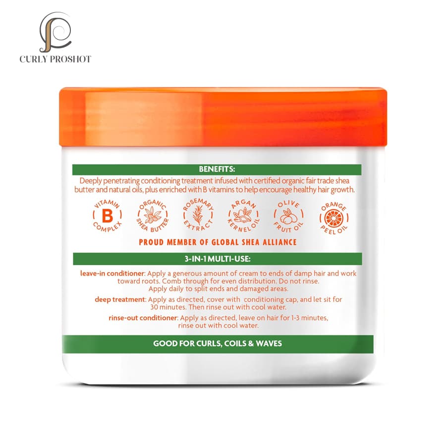 نرم کننده عمیق سه کاره بعد و داخل حمام آرگان کنتو Cantu Argan Oil Leave-In Conditioning Repair Cream 453g — تصویر ۵