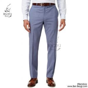شلوار اداری مردانه پارچه فاستونی رنگ طوسی کد 13787