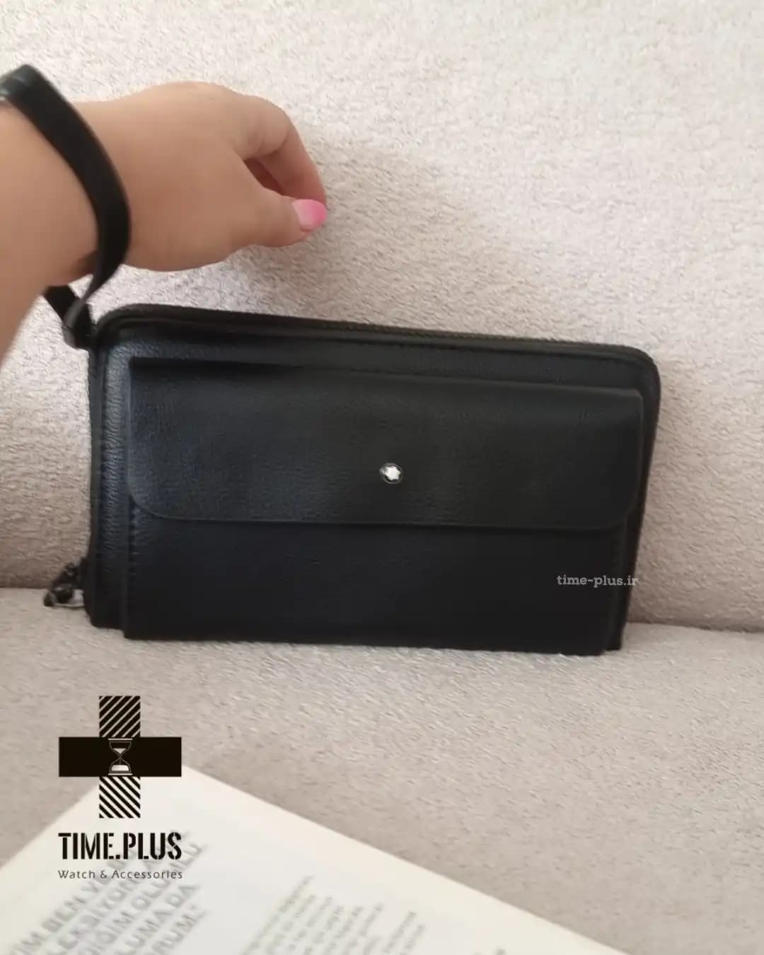 کیف مدارک مون بلان تک زیپ ماشین حساب دار — تصویر ۶