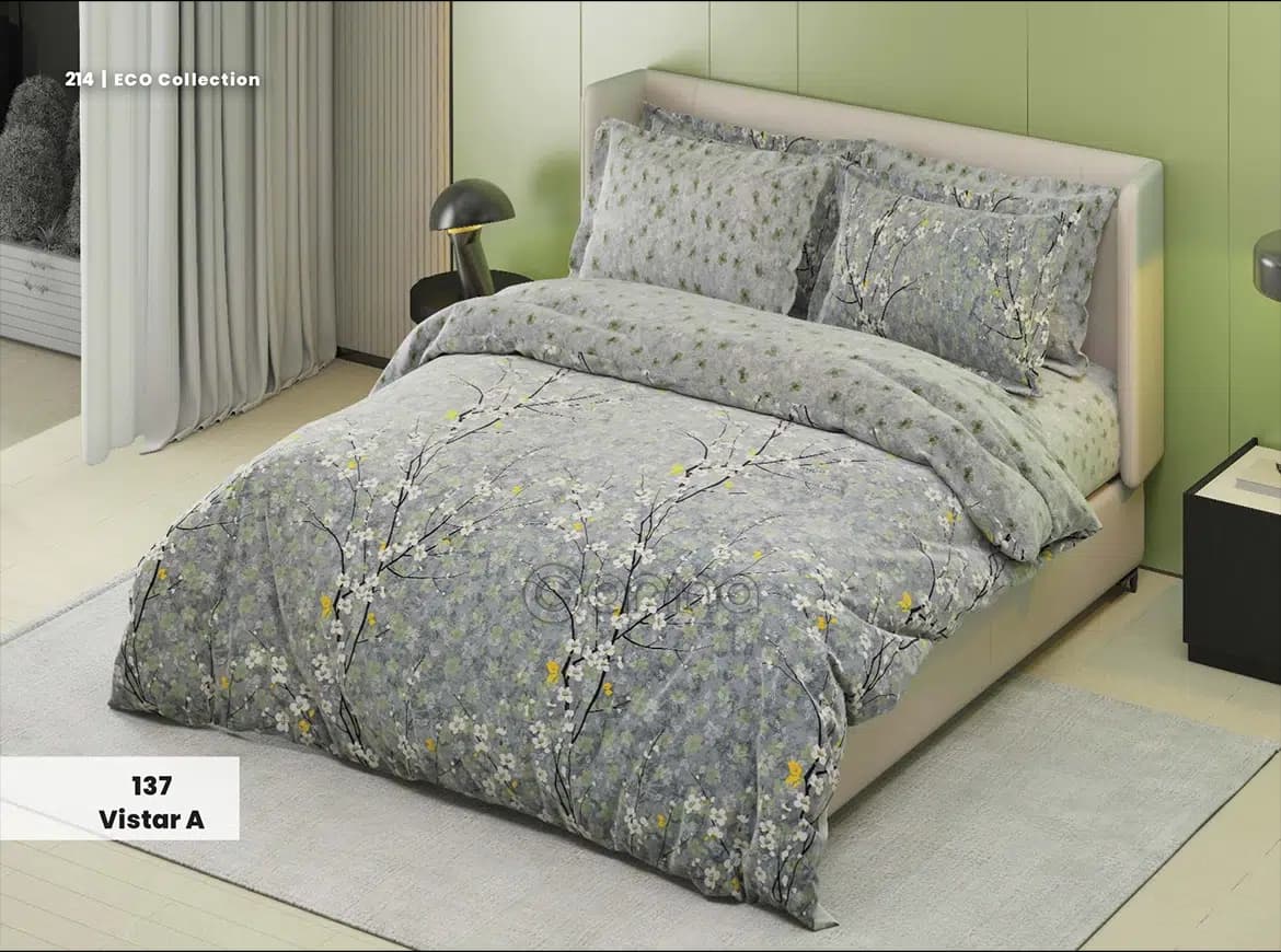 روتختی دو نفره کارینا اکو کالکشن کد vistar A 137 (ملحفه تشک 180)