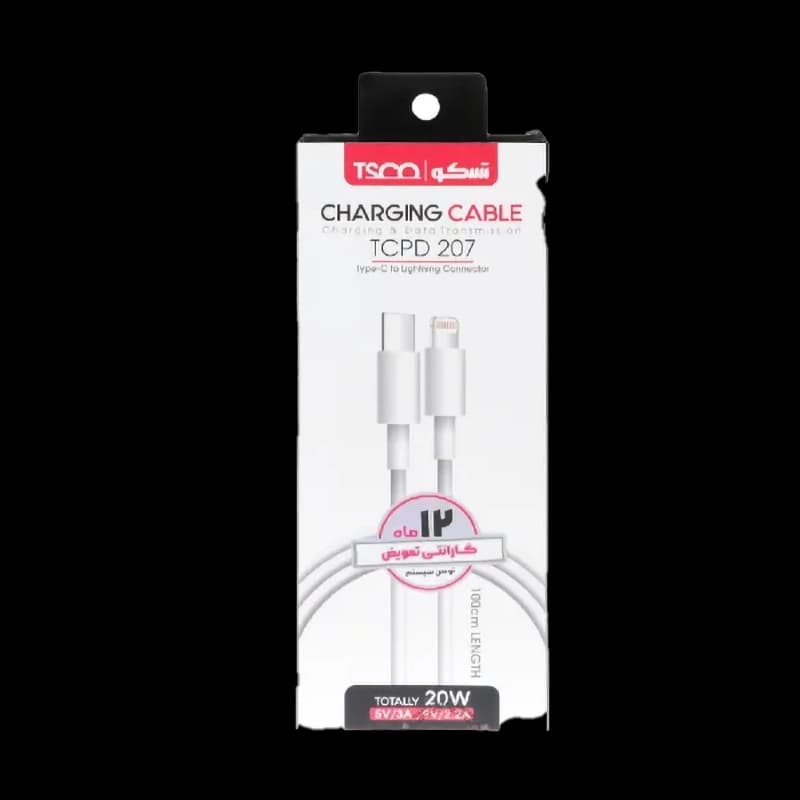 کابل USB-C to Lightning تسکو / TSCO مدل TCPD 207 — تصویر ۳