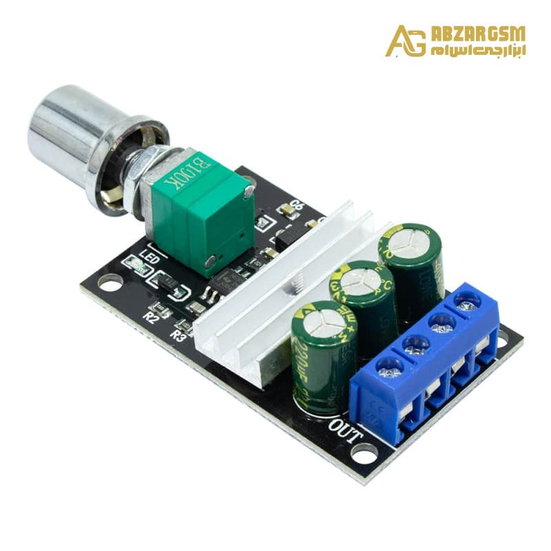 ماژول کنترل دور موتور DC دارای خروجی PWM با ولتاژ 6V الی 28V — تصویر ۲