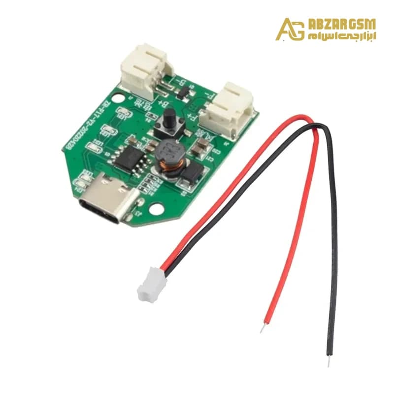 ماژول کنترل دور فن 3.7 ولت چند سرعته دارای ورودی USB Type-C مدل ZR-F17