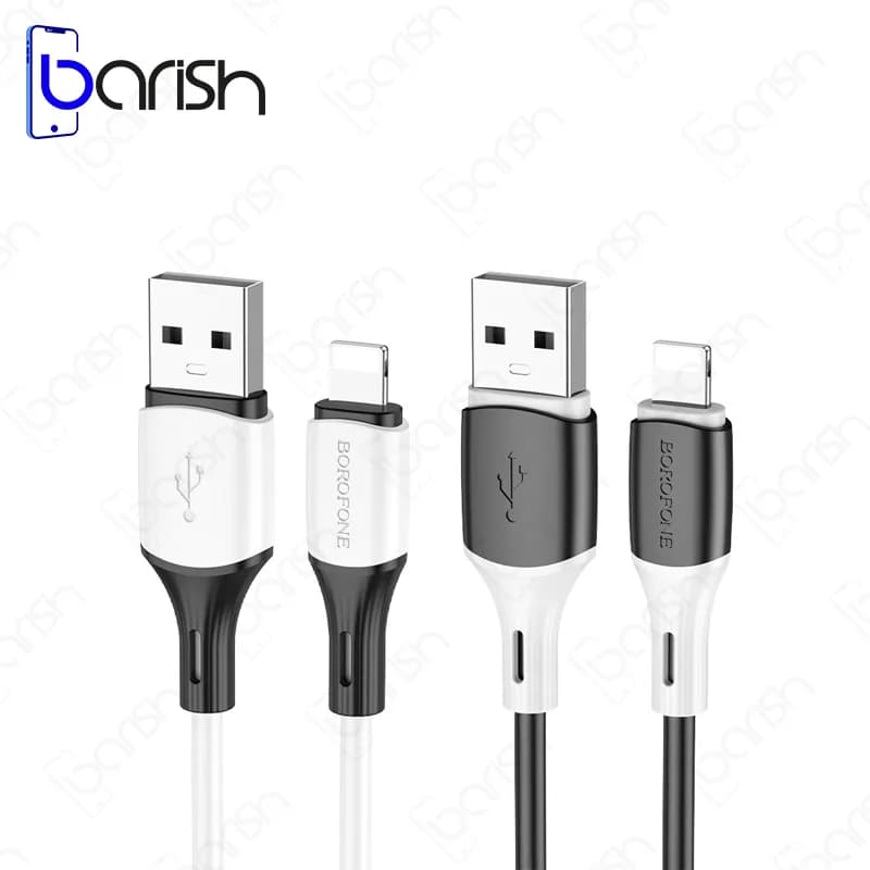 کابل دیتا و شارژ USB به لایتنینگ بروفون مدل BX79 — تصویر ۳