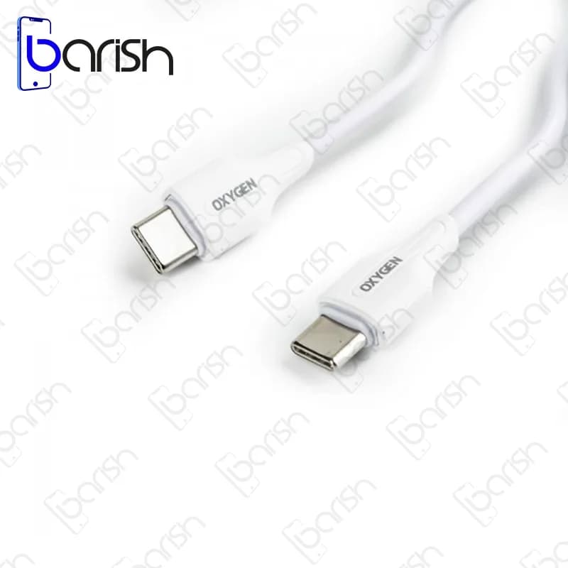 کابل دیتا و شارژ 65 وات دو سر Type-C اکسیژن مدل X4 — تصویر ۲