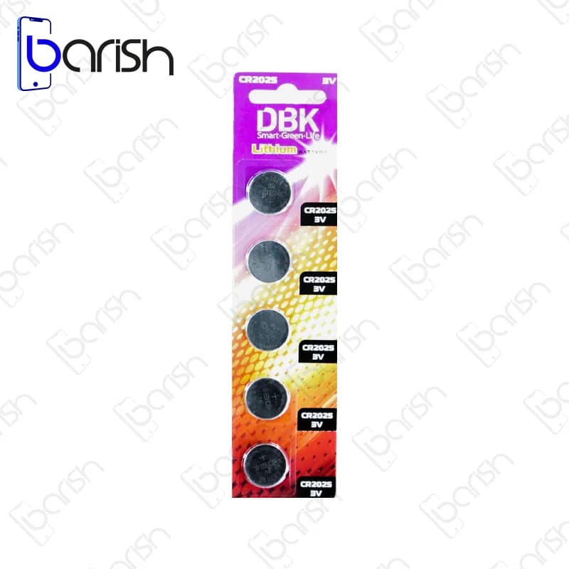 باتری سکه ای DBK مدل CR2032 – کارتی 5 عدد