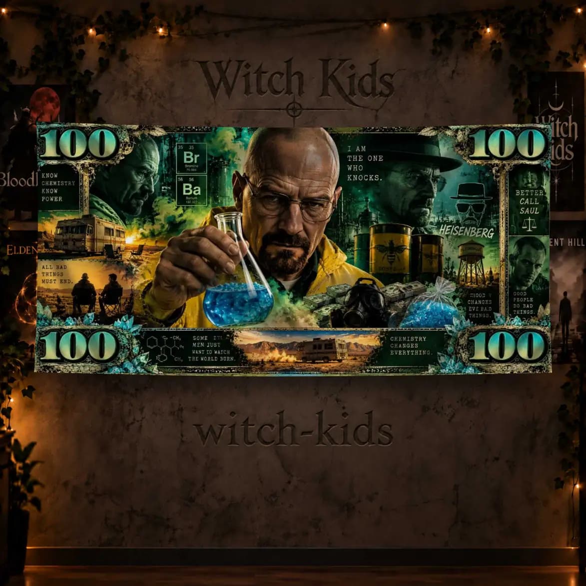 پرچم دکوراتیو برکینگ بد طرح دلار | Breaking Bad
