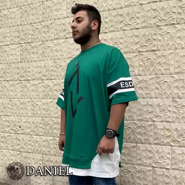 تیشرت لانگ سایز بزرگ 708 — تصویر ۲