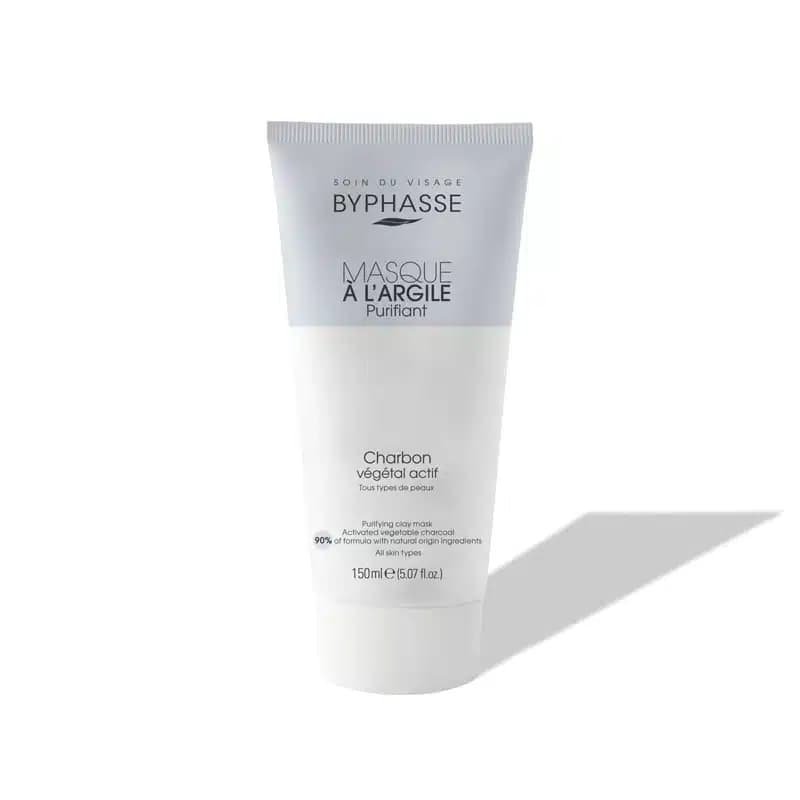 ماسک تصفیه کننده خاک رس و زغال فعال گیاهی بایفاس Byphasse مدل Purifying Clay Mask(150 میل)