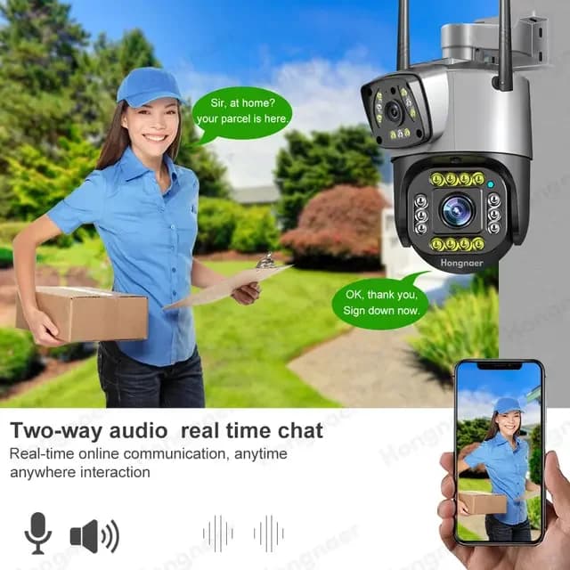 دوربین مداربسته سیمکارتی دولنز تحت شبکه مدل SF4-SIMCARD 4G DUAL LENS PRO — تصویر ۳