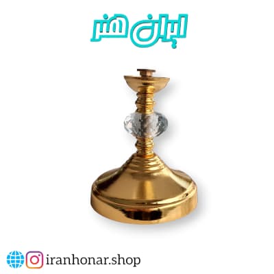 پایه ظروف مدل سیلوری متوسط طلایی