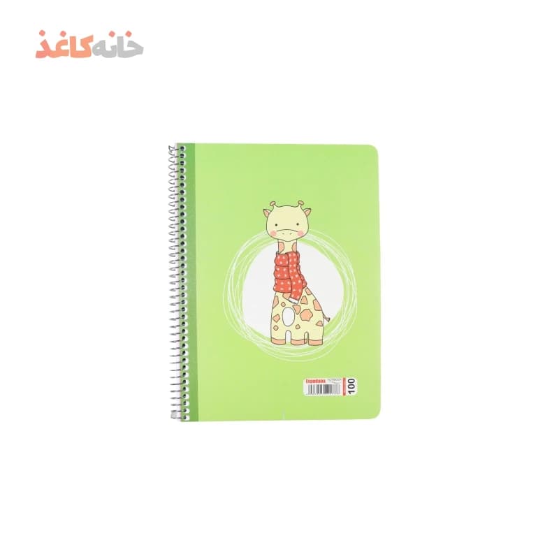 دفتر 100برگ فنری اسپادانا طرح استیکر زرافه — تصویر ۲