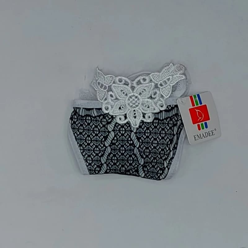 شورت زنانه آماد مدل دوبند گیپوری کد 1168 — تصویر ۲