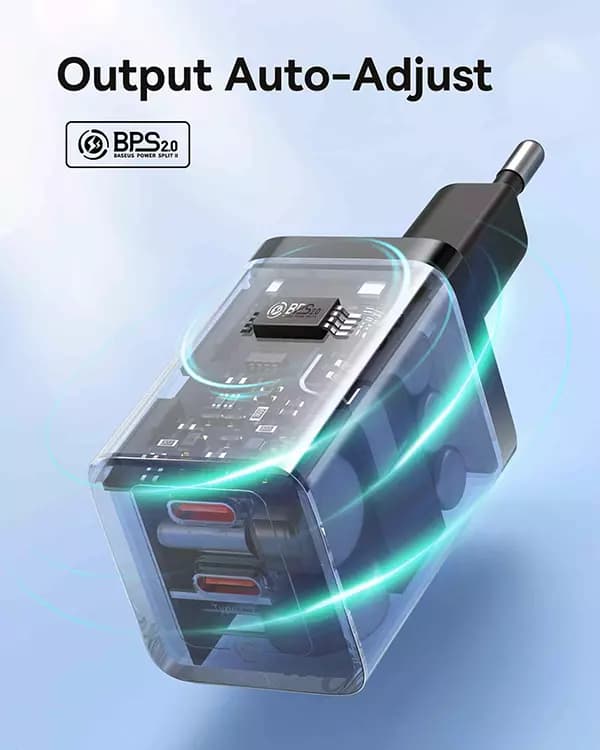 شارژر دیواری 40 وات بیسوس GAN5 Pro مدل CCGP180101 — تصویر ۸