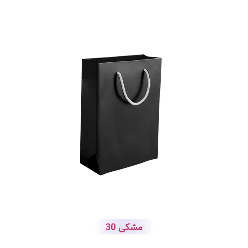 پاکت کادو با طرح ساده تک رنگ مشکی (سری 30)
