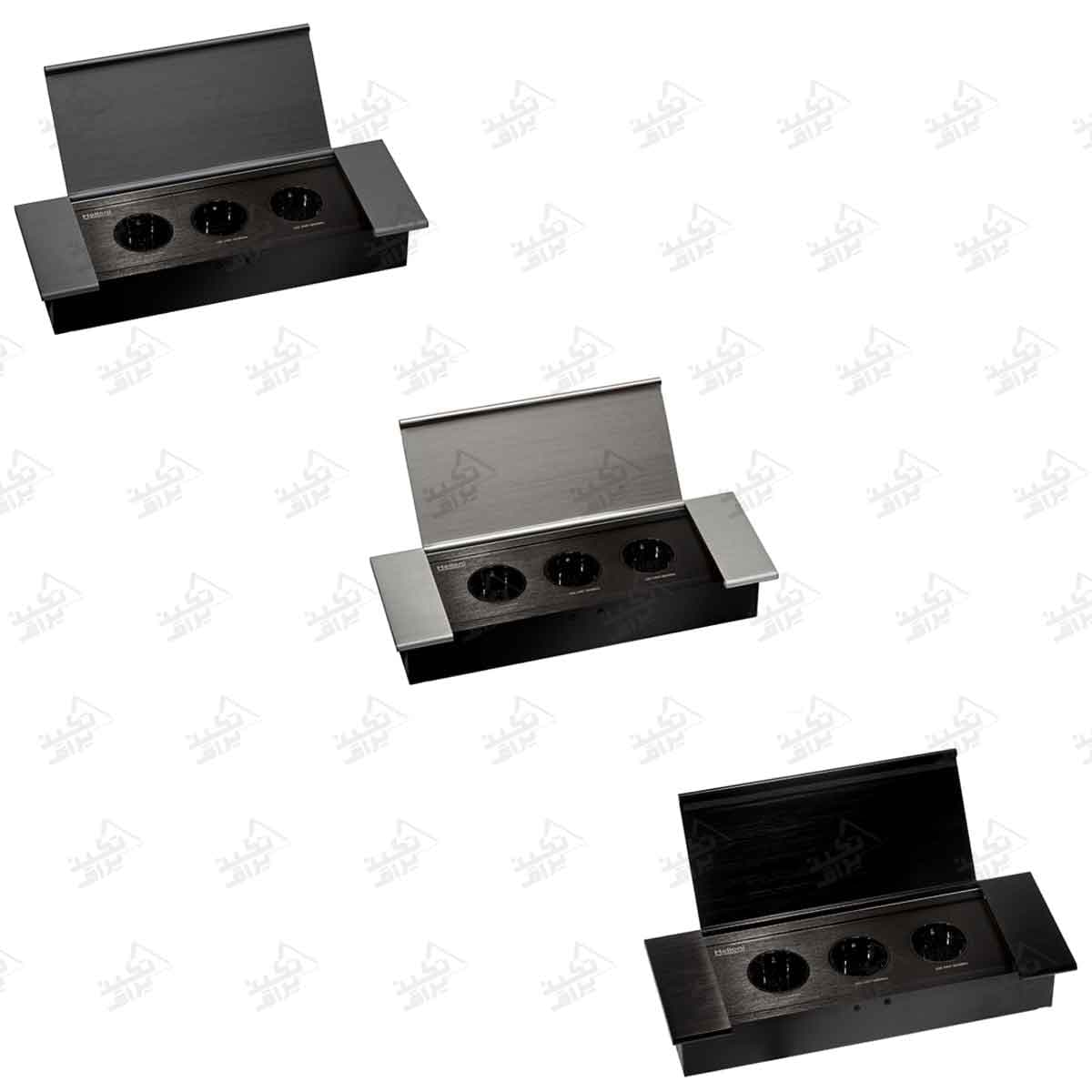 پریز برق روی کابینت سه خانه ملونی مدل 10106