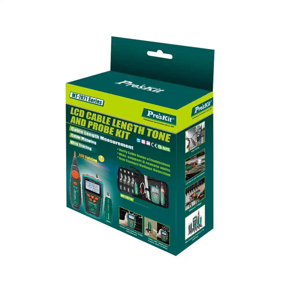 تستر کابل شبکه دیجیتال پروسکیت مدل ProsKit MT-7071K — تصویر ۴