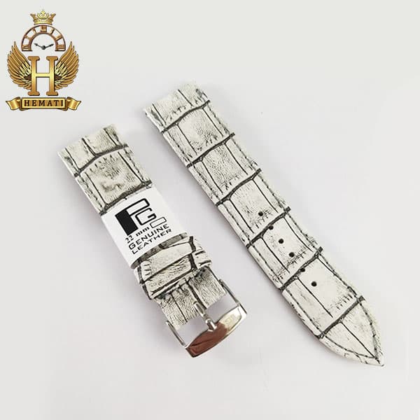 بند چرم ساعت مچی برند پی جی طرح کروکودیل دور دوخت PG24110