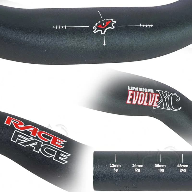 فرمان Race Face Deus XC Rise آلومینیوم خم دوچرخه کوهستان ریس فیس مدل دی وس ایکس سی رایز Race Face Handlebar Deus XC RISE 660 mm — تصویر ۲