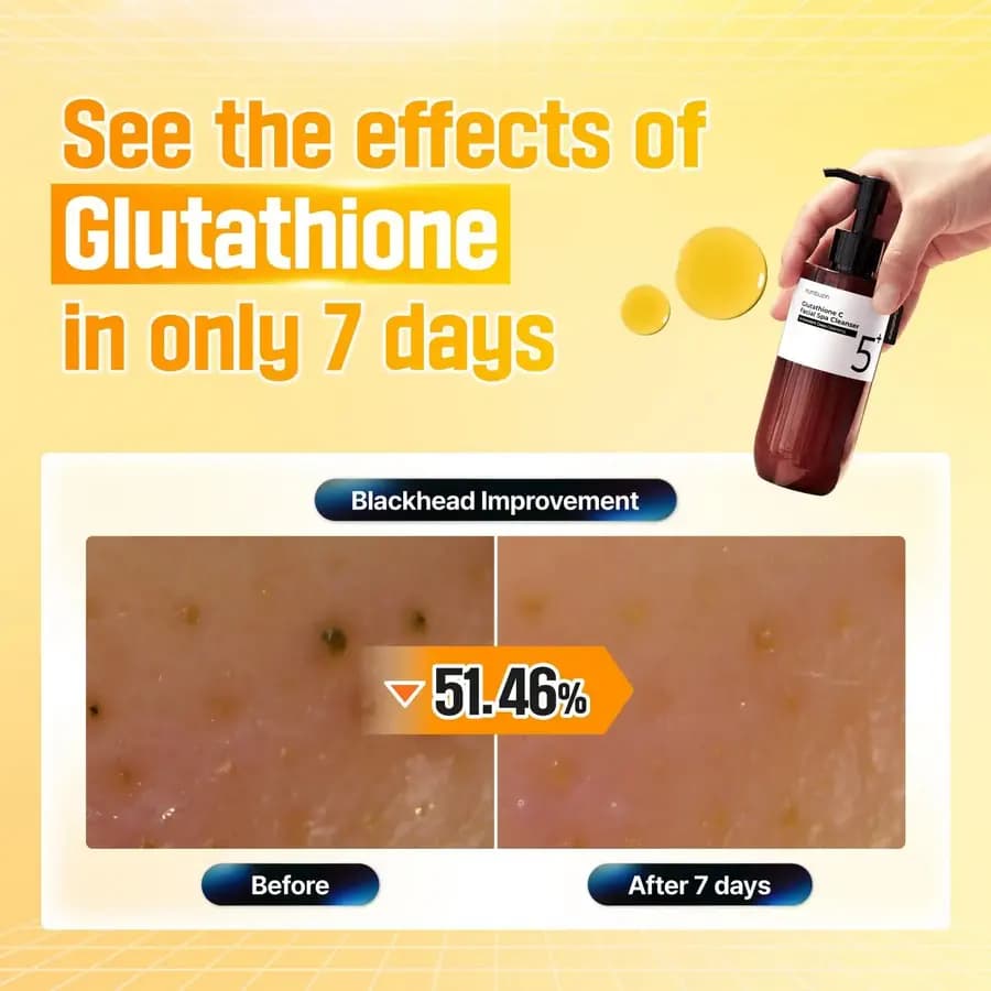 شوینده روغنی گلوتاتیون ویتامین سی شماره 5 نامبوزین 200 میل | Numbuzin Glutathione C Facial Spa Cleanser 200ml — تصویر ۴