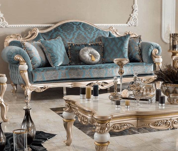 مبل کلاسیک مدل نایس 9 نفره رنگبندی به سلیقه مشتری