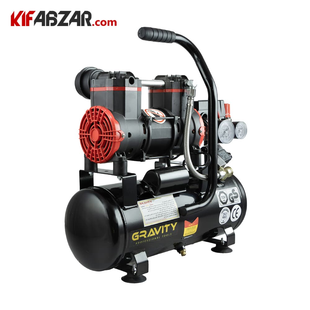 کمپرسور باد سایلنت 10 لیتری گراویتی مدل GTS-10