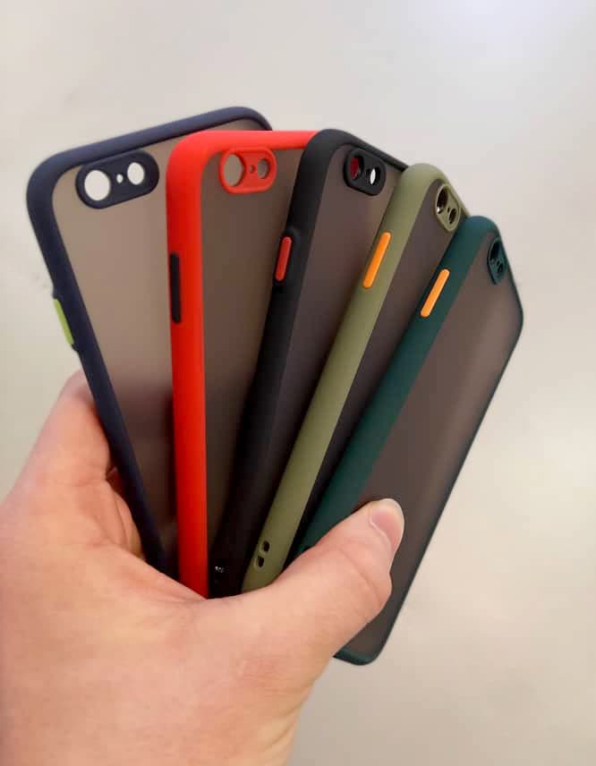 قاب پشت مات دور رنگی محافظ لنزدار آیفون مدل iPhone 7G/8G/se 2020 — تصویر ۳
