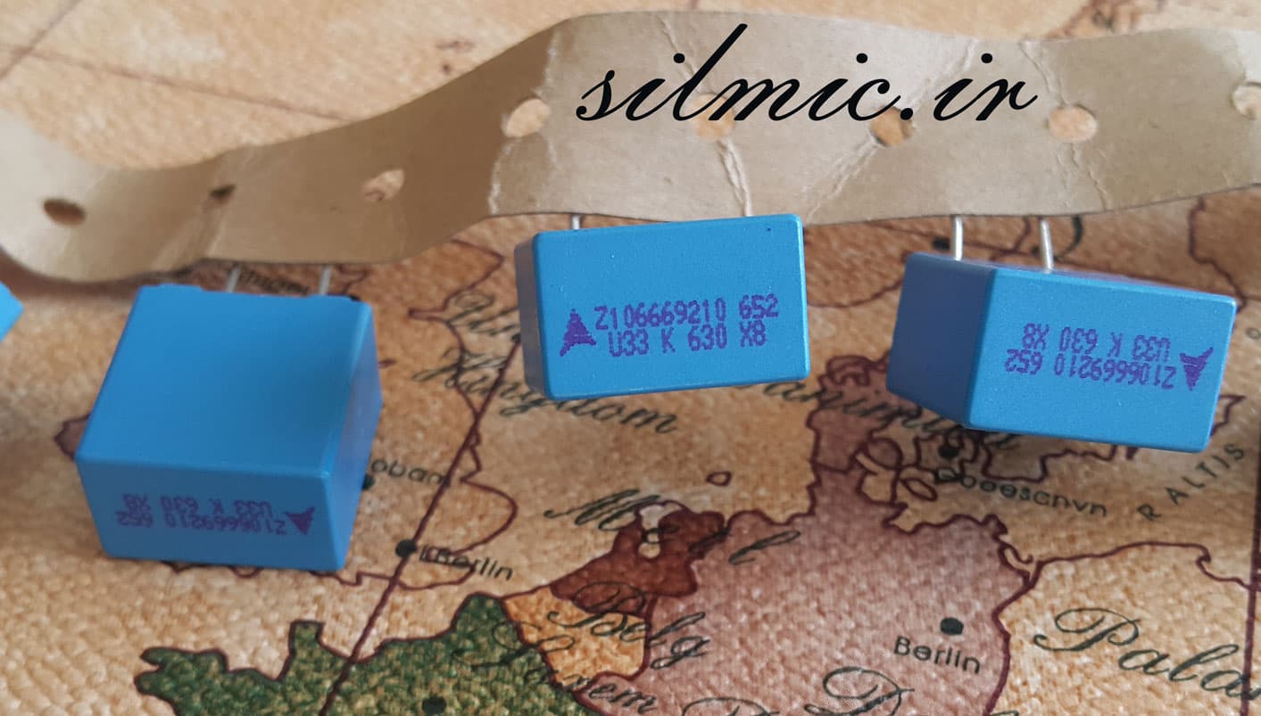 خازن 27 نانو فاراد 1250 ولت EPCOS آلمان سری B32652 از نوع MKP — تصویر ۶