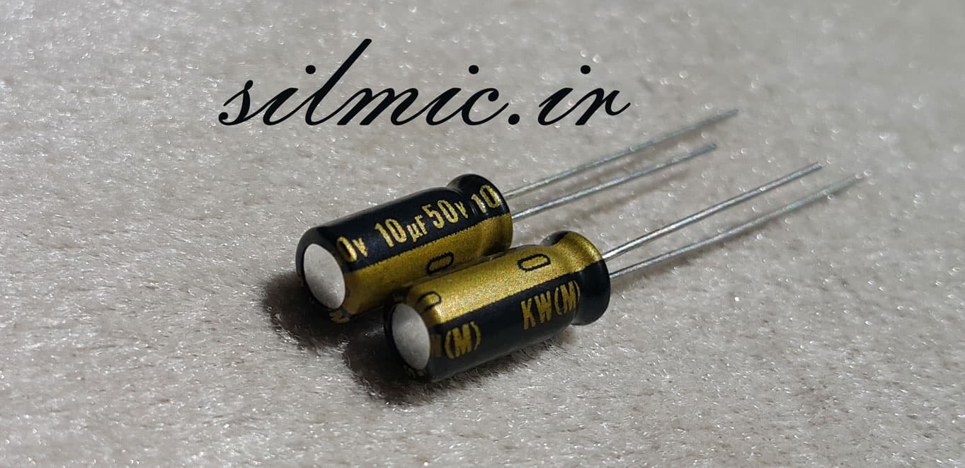 خازن های فای 10 میکرو فاراد 50 ولت nichicon گرید استاندارد صوتی سری KW