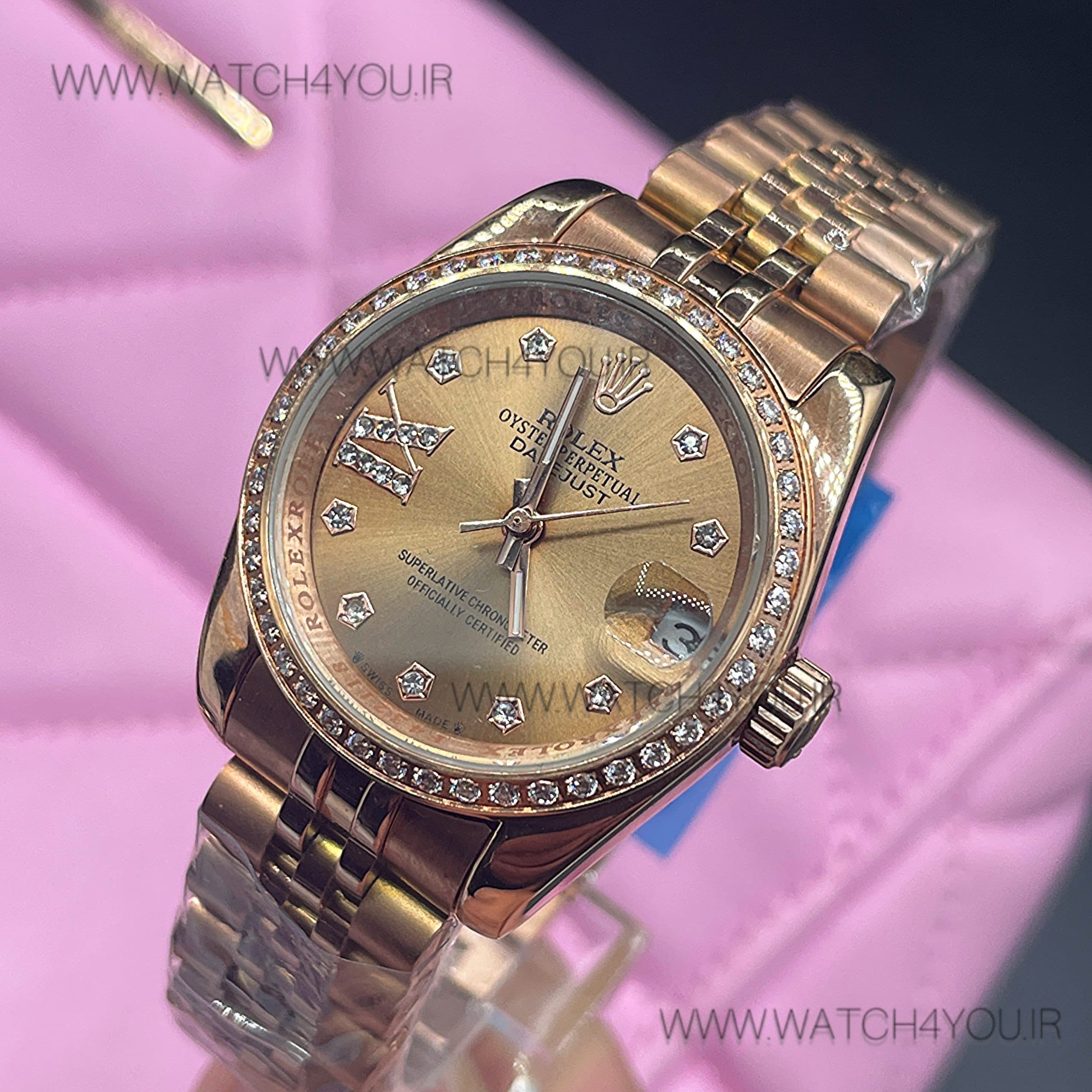 ساعت زنانه رولكس ديت جاست Rolex datejust Yz factory — تصویر ۳