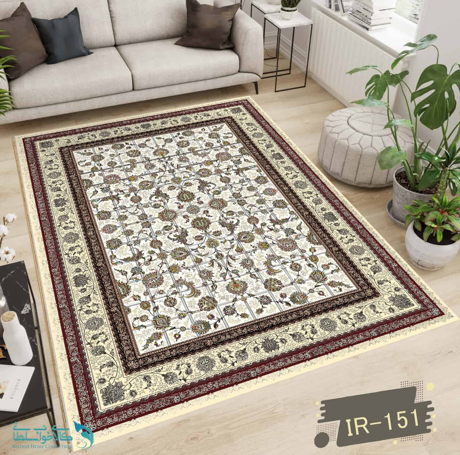 روفرشی کشدار مخمل طرح افشان مانی کد 151